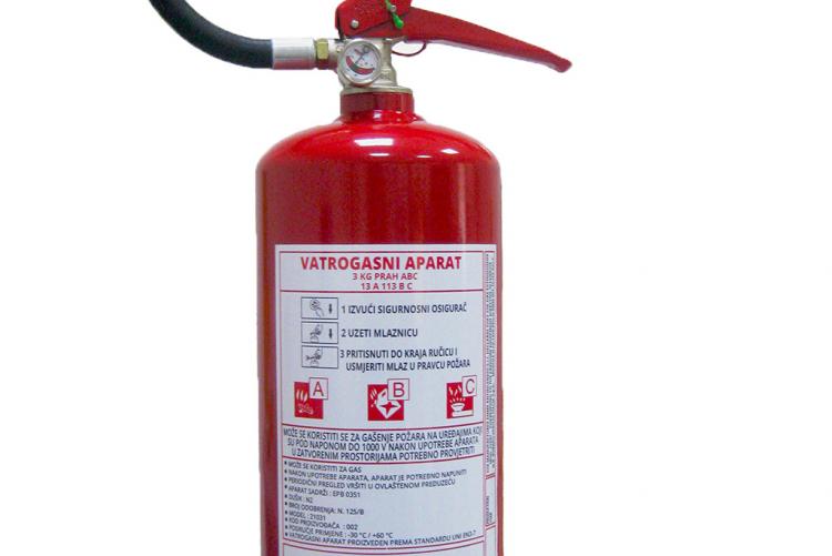 S-3A fire extinguisher under constant pressure with powder
