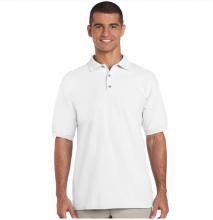 WEISSES POLO-T-SHIRT